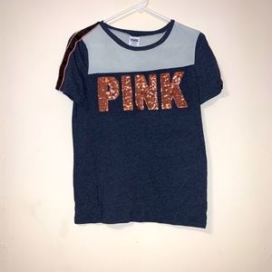 Pink shirt with sequins